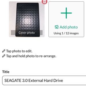 Seagate Black External Hard Drive